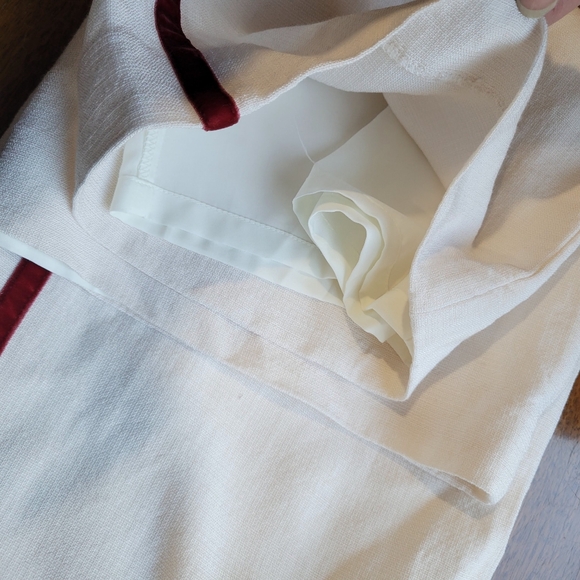 J. Crew Stratus side-stripe pant in luster canvas Size S Ivory Red $198 CK016 - Picture 10 of 10